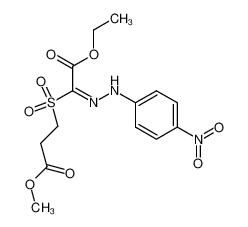 1-Ethoxycarbonyl-1-(4-nitro-phenylhydrazono)-2-thia-butan-carbonsaeure-(4)-methylester-dioxid-(2.2) CAS:97378-97-7 manufacturer & supplier