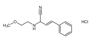 (E)-2-((2-methoxyethyl)amino)-4-phenylbut-3-enenitrile hydrochloride CAS:97383-89-6 manufacturer & supplier