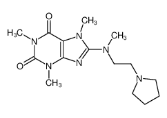 1,3,7-trimethyl-8-[methyl-(2-pyrrolidin-1-yl-ethyl)-amino]-3,7-dihydro-purine-2,6-dione CAS:97407-27-7 manufacturer & supplier