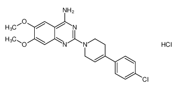 2-(4-(4-chlorophenyl)-3,6-dihydropyridin-1(2H)-yl)-6,7-dimethoxyquinazolin-4-amine hydrochloride CAS:97429-88-4 manufacturer & supplier