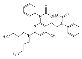 N-{3-[2-(N-acetyl-anilino)-ethyl]-6-dibutylamino-4-methyl-pyridin-2-yl}-N-phenyl-acetamide CAS:97434-24-7 manufacturer & supplier