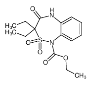 3,3-diethyl-2,2,4-trioxo-2,3,4,5-tetrahydro-2λ6-benzo[c][1,2,5]thiadiazepine-1-carboxylic acid ethyl ester CAS:97435-35-3 manufacturer & supplier