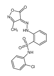 N-(2-chloro-phenyl)-2-[(3-methyl-5-oxo-isoxazol-4-ylidene)-hydrazino]-benzenesulfonamide CAS:97441-02-6 manufacturer & supplier