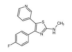 2-Thiazolamine, 4-(4-fluorophenyl)-N-methyl-5-(3-pyridinyl)- CAS:97443-15-7 manufacturer & supplier