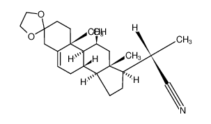 (S)-2-((8S,9S,10R,11S,13S,14S,17R)-11-hydroxy-10,13-dimethyl-1,2,4,7,8,9,10,11,12,13,14,15,16,17-tetradecahydrospiro[cyclopenta[a]phenanthrene-3,2'-[1,3]dioxolan]-17-yl)propanenitrile CAS:97452-92-1 manufacturer & supplier