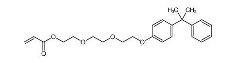 2-(2-(2-(4-(2-phenylpropan-2-yl)phenoxy)ethoxy)ethoxy)ethyl acrylate CAS:97458-08-7 manufacturer & supplier