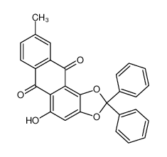 5-hydroxy-9-methyl-2,2-diphenylanthra(1,2-d)-1,3-dioxole-6,11-dione CAS:97467-34-0 manufacturer & supplier