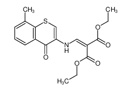 Diethyl ((8-Methyl-4-oxo-4H(1)benzothiopyran-3-yl)amino)methylene)propanedioate CAS:97483-45-9 manufacturer & supplier