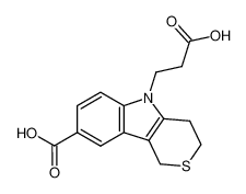 5-(2-carboxy-ethyl)-1,3,4,5-tetrahydro-thiopyrano[4,3-b]indole-8-carboxylic acid CAS:97492-42-7 manufacturer & supplier