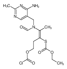 N-(4-amino-2-methyl-pyrimidin-5-ylmethyl)-N-(4-chlorocarbonyloxy-2-ethoxycarbonylsulfanyl-1-methyl-but-1-enyl)-formamide CAS:97492-94-9 manufacturer & supplier