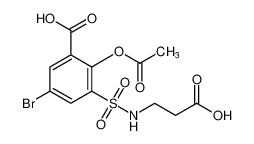 2-acetoxy-5-bromo-3-(N-(2-carboxyethyl)sulfamoyl)benzoic acid CAS:97500-97-5 manufacturer & supplier