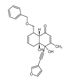 (4S,4aR,8S,8aS)-8-Benzyloxymethyl-4-furan-3-ylethynyl-4-hydroxy-3,4a-dimethyl-4a,5,8,8a-tetrahydro-4H-naphthalen-1-one CAS:97521-91-0 manufacturer & supplier