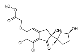 methyl ((6,7-dichloro-2-(trans-3'-hydroxycyclopentyl)-2-methyl-1-oxo-5-indanyl)oxy)acetate CAS:97522-96-8 manufacturer & supplier