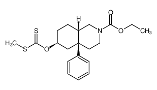 (4aS,6S,8aS)-6-Methylsulfanylthiocarboxyoxy-4a-phenyl-octahydro-isoquinoline-2-carboxylic acid ethyl ester CAS:97523-18-7 manufacturer & supplier