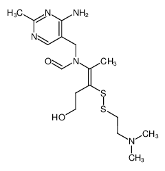 N-(4-amino-2-methyl-pyrimidin-5-ylmethyl)-N-[2-(2-dimethylamino-ethyldisulfanyl)-4-hydroxy-1-methyl-but-1-enyl]-formamide CAS:97523-86-9 manufacturer & supplier