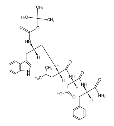 (tert-butyloxycarbonyl)-L-tryptophyl-ψ(CH2-NH)-L-leucyl-L-aspartyl-L-phenylalanine amide CAS:97530-00-2 manufacturer & supplier