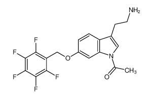 1H-Indole-3-ethanamine, 1-acetyl-6-[(pentafluorophenyl)methoxy]- CAS:97541-61-2 manufacturer & supplier