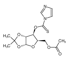 5-O-acetyl-1,2-O-isopropylidene-3-O-(imidazolylthiocarbonyl)-α-D-xylofuranose CAS:97551-57-0 manufacturer & supplier