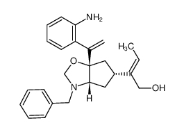 (E,3aR*,5R*,6aS*)-6a-(1-(2-aminophenyl)ethenyl)-5-(1-(hydroxymethyl)propenyl)-3-(phenylmethyl)-3,3a,4,5,6,6a-hexahydro-2H-cyclopentoxazole CAS:97552-33-5 manufacturer & supplier