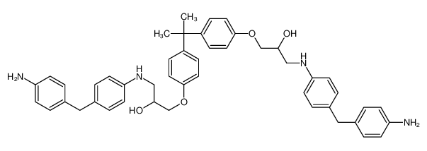 1-[4-[(4-aminophenyl)methyl]anilino]-3-[4-[2-[4-[3-[4-[(4-aminophenyl)methyl]anilino]-2-hydroxypropoxy]phenyl]propan-2-yl]phenoxy]propan-2-ol CAS:97552-63-1 manufacturer & supplier