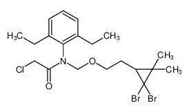 2-chloro-N-((2-(2,2-dibromo-3,3-dimethylcyclopropyl)ethoxy)methyl)-N-(2,6-diethylphenyl)acetamide CAS:97557-84-1 manufacturer & supplier