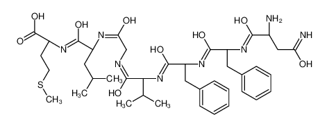 (2S)-2-[[(2S)-2-[[2-[[(2S)-2-[[(2S)-2-[[(2S)-2-[[(2S)-2,4-diamino-4-oxobutanoyl]amino]-3-phenylpropanoyl]amino]-3-phenylpropanoyl]amino]-3-methylbutanoyl]amino]acetyl]amino]-4-methylpentanoyl]amino]-4-methylsulfanylbutanoic acid CAS:97559-39