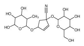 1-[3,4,5-trihydroxy-6-(hydroxymethyl)oxan-2-yl]oxy-4-(4,5,6-trihydroxy-3-methyloxan-2-yl)oxycyclopent-2-ene-1-carbonitrile CAS:97564-61-9 manufacturer & supplier