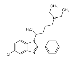 [4-(5-chloro-2-phenyl-benzoimidazol-1-yl)-pentyl]-diethyl-amine CAS:97572-68-4 manufacturer & supplier