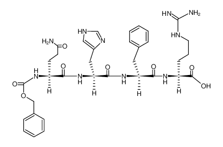 (S)-2-{(S)-2-[(S)-2-((S)-2-Benzyloxycarbonylamino-4-carbamoyl-butyrylamino)-3-(1H-imidazol-4-yl)-propionylamino]-3-phenyl-propionylamino}-5-guanidino-pentanoic acid CAS:97573-33-6 manufacturer & supplier