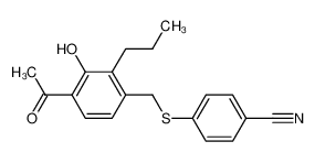 4-(4-Acetyl-3-hydroxy-2-propylbenzylthio)benzonitrile CAS:97581-63-0 manufacturer & supplier