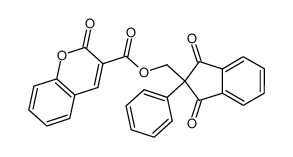 2-Oxo-2H-chromene-3-carboxylic acid 1,3-dioxo-2-phenyl-indan-2-ylmethyl ester CAS:97586-24-8 manufacturer & supplier