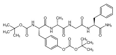 tert-butyl ((S)-1-(((R)-1-((2-(((S)-1-amino-1-oxo-3-phenylpropan-2-yl)amino)-2-oxoethyl)amino)-1-oxopropan-2-yl)amino)-3-(4-((tert-butoxycarbonyl)oxy)phenyl)-1-oxopropan-2-yl)carbamate CAS:97587-50-3 manufacturer & supplier