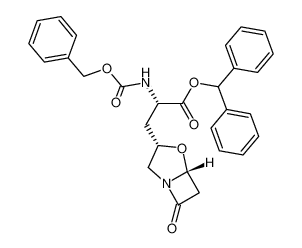 3-((3S,5R)-7-oxo-1-aza-4-oxabicyclo(3.2.0)hept-3-yl)-N-(benzyloxycarbonyl)-L-alanine diphenylmethyl ester CAS:97590-61-9 manufacturer & supplier