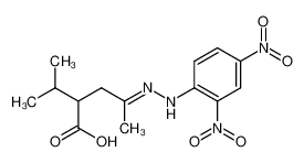 4-[(2,4-Dinitro-phenyl)-hydrazono]-2-isopropyl-pentanoic acid CAS:976-24-9 manufacturer & supplier