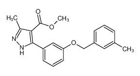 methyl 3-methyl-5-(3-((3-methylbenzyl)oxy)phenyl)-1H-pyrazole-4-carboxylate CAS:97601-06-4 manufacturer & supplier