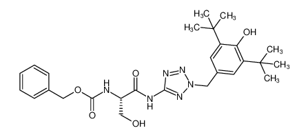 benzyl (S)-(1-((2-(3,5-di-tert-butyl-4-hydroxybenzyl)-2H-tetrazol-5-yl)amino)-3-hydroxy-1-oxopropan-2-yl)carbamate CAS:97602-16-9 manufacturer & supplier