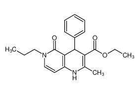 ethyl 2-methyl-5-oxo-4-phenyl-6-propyl-1,4,5,6-tetrahydro-1,6-naphthyridine-3-carboxylate CAS:97603-89-9 manufacturer & supplier