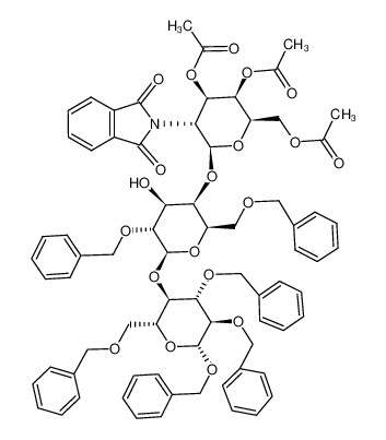 benzyl-O-(3,4,6-tri-O-acetyl-2-desoxy-2-phthalimido-β-D-galactopyranosyl)-(1--4)-O-(2,6-di-O-benzyl-β-D-galactopyranosyl)-(1--4)-2,3,6-tri-O-benzyl-β-D-glucopyranosid CAS:97604-28-9 manufacturer & supplier