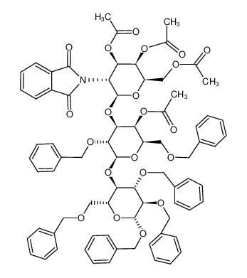 benzyl-O-(3,4,6-tri-O-acetyl-2-desoxy-2-phthalimido-β-D-galactopyranosyl)-(1--3)-O-(4-O-acetyl-2,6-di-O-benzyl-β-D-galactopyranosyl)-(1--4)-2,3,6-tri-O-benzyl-β-D-glucopyranosid CAS:97604-29-0 manufacturer & supplier