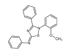 [2-(2-Methoxy-phenyl)-3-phenyl-2H-[1,2,4]thiadiazol-(5E)-ylidene]-phenyl-amine CAS:97627-39-9 manufacturer & supplier