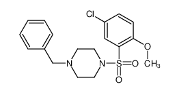 1-benzyl-4-(5-chloro-2-methoxyphenyl)sulfonylpiperazine CAS:97629-66-8 manufacturer & supplier