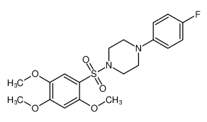 Piperazine, 1-(4-fluorophenyl)-4-[(2,4,5-trimethoxyphenyl)sulfonyl]- CAS:97629-71-5 manufacturer & supplier