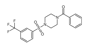 Piperazine, 1-benzoyl-4-[[3-(trifluoromethyl)phenyl]sulfonyl]- CAS:97629-99-7 manufacturer & supplier