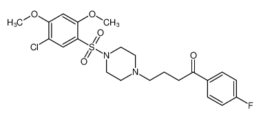 4-(4-((5-chloro-2,4-dimethoxyphenyl)sulfonyl)piperazin-1-yl)-1-(4-fluorophenyl)butan-1-one CAS:97630-51-8 manufacturer & supplier