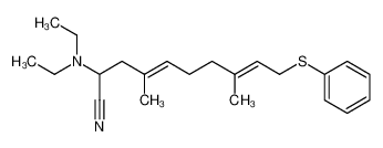 9-(diethylamino)-9-cyano-1-(phenylthio)-3,7-dimethylnona-2,6-diene CAS:97634-68-9 manufacturer & supplier