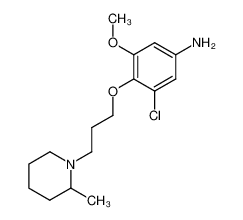 3-chloro-5-methoxy-4-[3-(2-methyl-piperidin-1-yl)-propoxy]-aniline CAS:97646-49-6 manufacturer & supplier