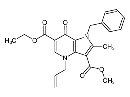 4-Allyl-1-benzyl-2-methyl-7-oxo-4,7-dihydro-1H-pyrrolo[3,2-b]pyridine-3,6-dicarboxylic acid 6-ethyl ester 3-methyl ester CAS:97653-37-7 manufacturer & supplier