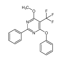 Pyrimidine, 4-methoxy-6-phenoxy-2-phenyl-5-(trifluoromethyl)- CAS:97653-68-4 manufacturer & supplier