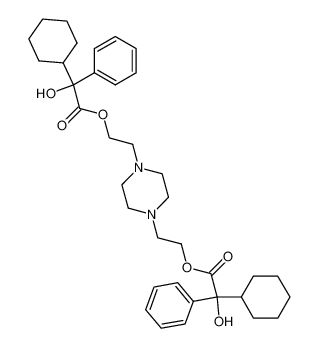 Cyclohexyl-hydroxy-phenyl-acetic acid 2-{4-[2-(2-cyclohexyl-2-hydroxy-2-phenyl-acetoxy)-ethyl]-piperazin-1-yl}-ethyl ester CAS:97657-64-2 manufacturer & supplier