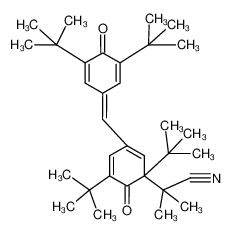 2-[1,5-Di-tert-butyl-3-(3,5-di-tert-butyl-4-oxo-cyclohexa-2,5-dienylidenemethyl)-6-oxo-cyclohexa-2,4-dienyl]-2-methyl-propionitrile CAS:97658-43-0 manufacturer & supplier